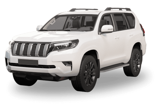 White SUV vehicle